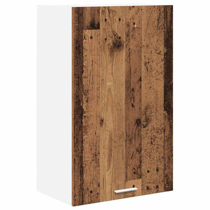 Hängande skåp Gamla trä och vit 50 x 31 x 80 cm Konstruerat trä