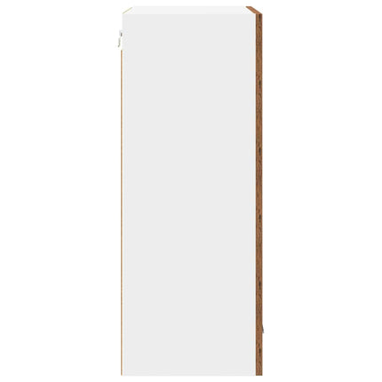 Hängande skåp Gamla trä och vit 50 x 31 x 80 cm Konstruerat trä