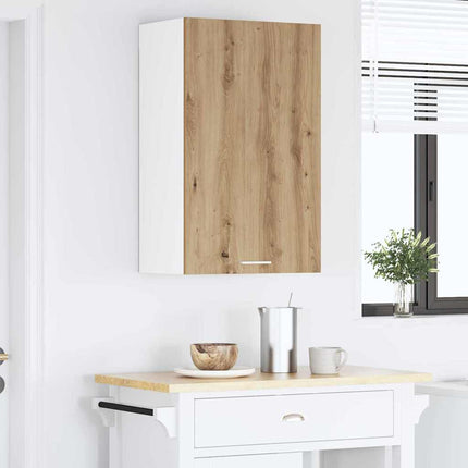 Hängande skåp Artisan ek och vit 50 x 31 x 80 cm