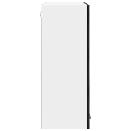 Hängande skåp Svart Ek 60 x 31 x 80 cm Konstruerat trä