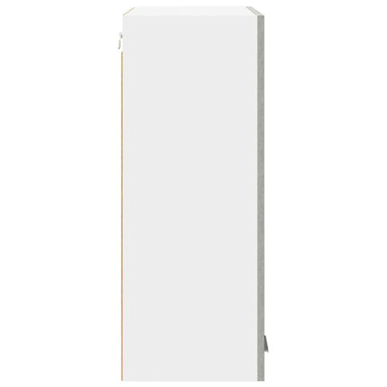 Hängande skåp Betonggrå 60 x 31 x 80 cm Konstruerat trä