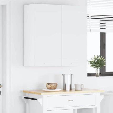 Hängande skåp Vit 80 x 31 x 80 cm Konstruerat trä