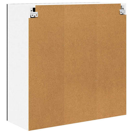 Hängande skåp Svart Ek 80 x 31 x 80 cm Konstruerat trä