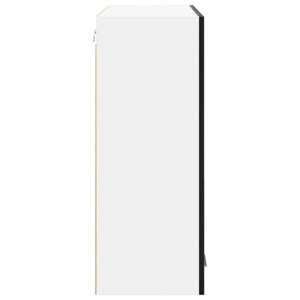 Hängande skåp Svart Ek 80 x 31 x 80 cm Konstruerat trä