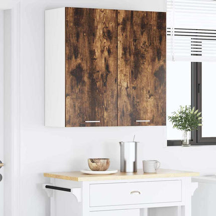 Hängande skåp Riga Rökt ek 80 x 31 x 80 cm Konstruerat trä