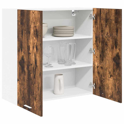 Hängande skåp Riga Rökt ek 80 x 31 x 80 cm Konstruerat trä