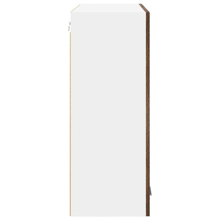 Hängande skåp Riga Rökt ek 80 x 31 x 80 cm Konstruerat trä