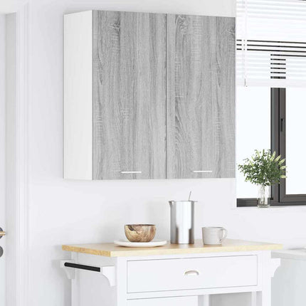 Hängande skåp Grå Sonoma 80 x 31 x 80 cm Konstruerat trä
