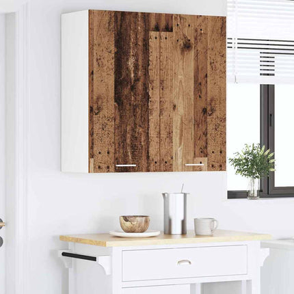 Hängande skåp Gammalt trä 80 x 31 x 80 cm Konstruerat trä