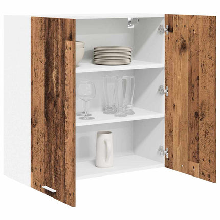 Hängande skåp Gammalt trä 80 x 31 x 80 cm Konstruerat trä