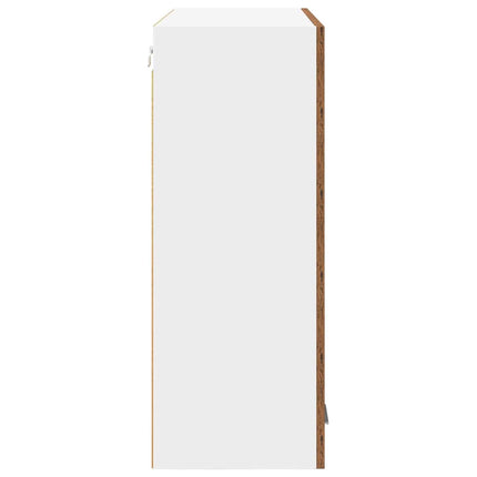 Hängande skåp Gammalt trä 80 x 31 x 80 cm Konstruerat trä