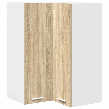 Hängande skåp Sonoma ek och vit 57 x 57 x 80 cm Konstruerat trä