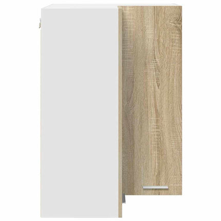 Hängande skåp Sonoma ek och vit 57 x 57 x 80 cm Konstruerat trä