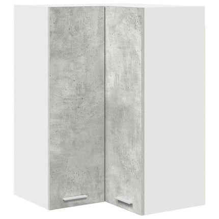 Hängande skåp Betonggrå och vit 57 x 57 x 80 cm Konstruerat trä