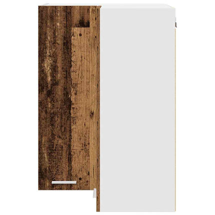 Hängande skåp Gamla trä och vit 57 x 57 x 80 cm Konstruerat trä