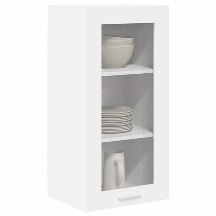 Hängande skåp 2 pcs Vit 40 x 31 x 80 cm Konstruerat trä