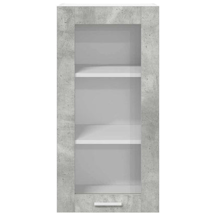 Hängande skåp Betonggrå 40 x 31 x 80 cm Konstruerat trä