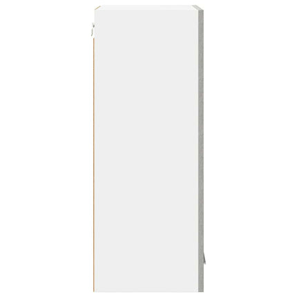 Hängande skåp 2 pcs Betonggrå 40 x 31 x 80 cm Konstruerat trä
