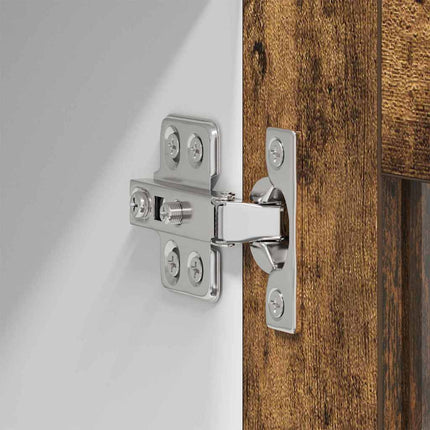 Hängande skåp 2 pcs Rökt ek 40 x 31 x 80 cm Konstruerat trä