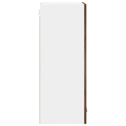 Hängande skåp 2 pcs Rökt ek 40 x 31 x 80 cm Konstruerat trä