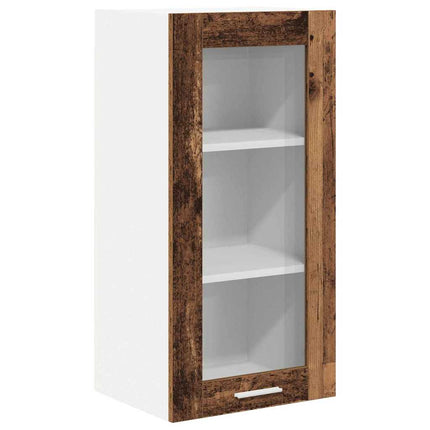 Hängande skåp 2 pcs Gammalt trä 40 x 31 x 80 cm Konstruerat trä
