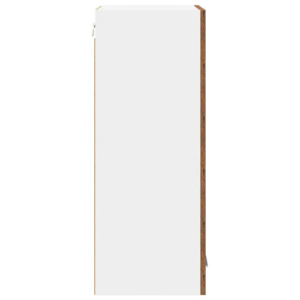 Hängande skåp 2 pcs Gammalt trä 40 x 31 x 80 cm Konstruerat trä