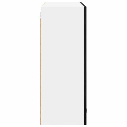Hängande skåp Svart Ek 80 x 31 x 80 cm Konstruerat trä
