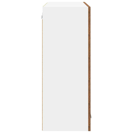 Hängande skåp Gammalt trä 80 x 31 x 80 cm Konstruerat trä