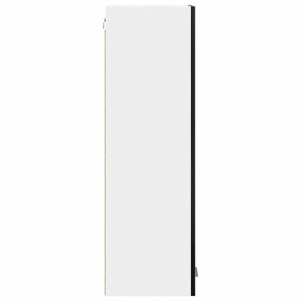 Hängande skåp Svart Ek 30 x 31 x 100 cm Konstruerat trä