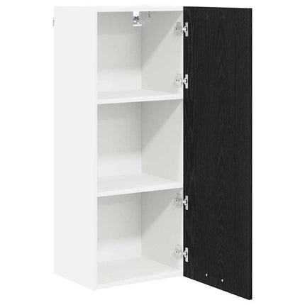 Hängande skåp Svart Ek 40 x 31 x 100 cm Konstruerat trä