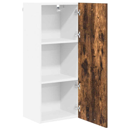 Hängande skåp med dörr Rökt ek 40 x 31 x 100 cm Konstruerat trä