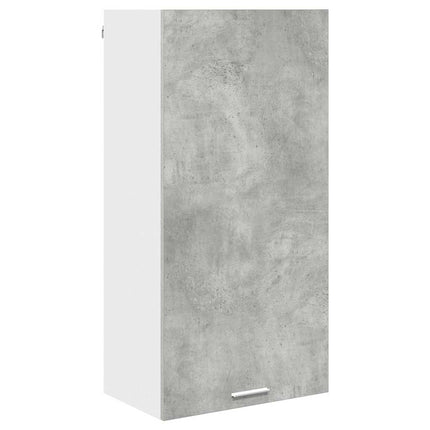Hängande skåp med lagring Betonggrå och vit 50 x 31 x 100 cm