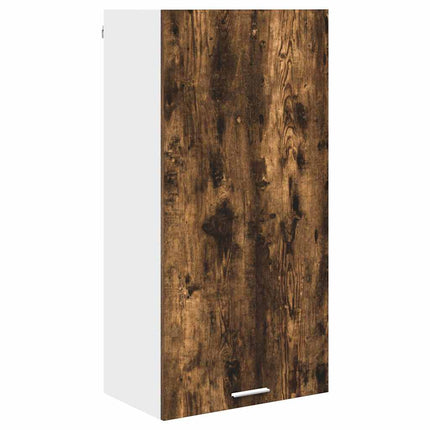 Hängande skåp Rökt ek och vit 50 x 31 x 100 cm Konstruerat trä