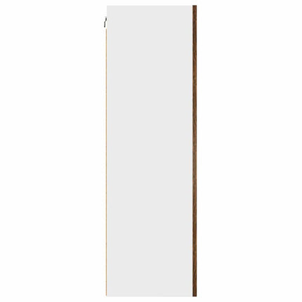Hängande skåp Rökt ek och vit 50 x 31 x 100 cm Konstruerat trä