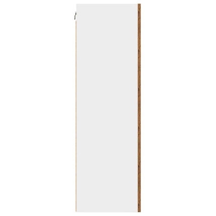 Hängande skåp Gamla trä och vit 50 x 31 x 100 cm