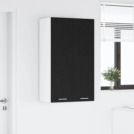 Hängande skåp Svart Ek 60 x 31 x 100 cm Konstruerat trä
