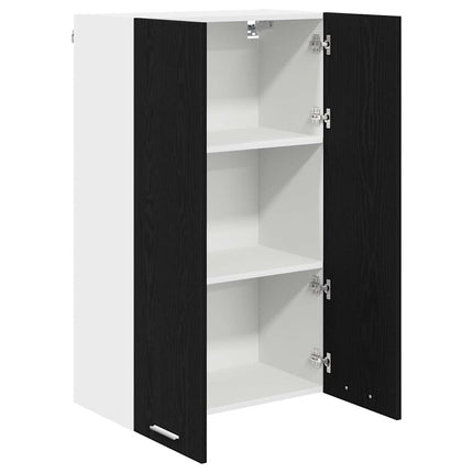 Hängande skåp Svart Ek 60 x 31 x 100 cm Konstruerat trä