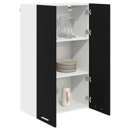 Hängande skåp Svart Ek 60 x 31 x 100 cm Konstruerat trä