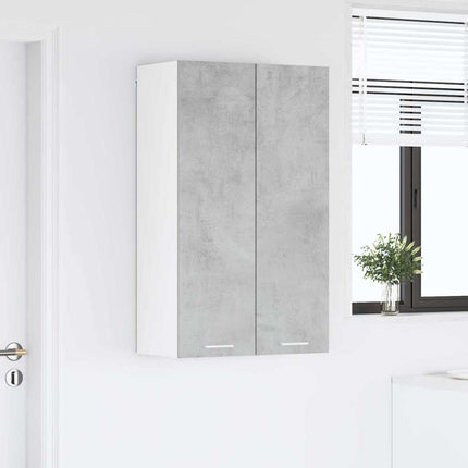 Hängande skåp Betonggrå 60 x 31 x 100 cm Konstruerat trä
