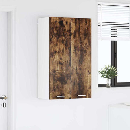 Hängande skåp med dörr Rökt ek 60 x 31 x 100 cm Konstruerat trä