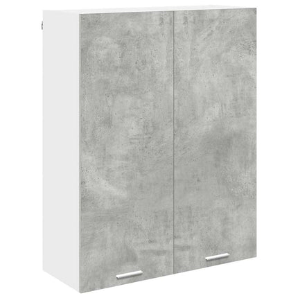 Hängande skåp Betonggrå 80 x 31 x 100 cm Konstruerat trä