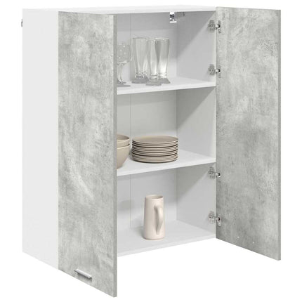 Hängande skåp Betonggrå 80 x 31 x 100 cm Konstruerat trä