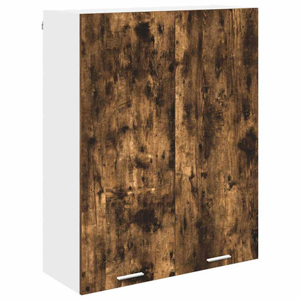 Hängande skåp med dörr Rökt ek 80 x 31 x 100 cm Konstruerat trä