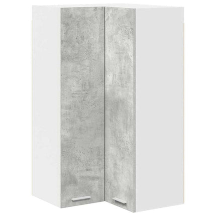 Hängande skåp Betonggrå och vit 57 x 57 x 100 cm