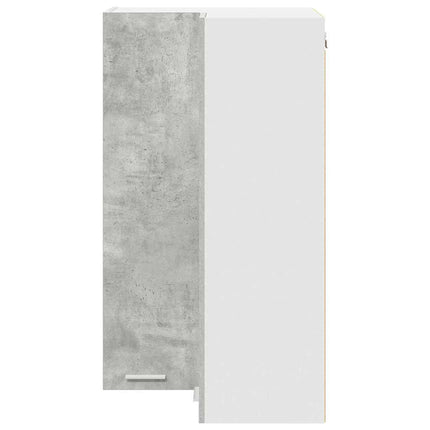 Hängande skåp Betonggrå och vit 57 x 57 x 100 cm