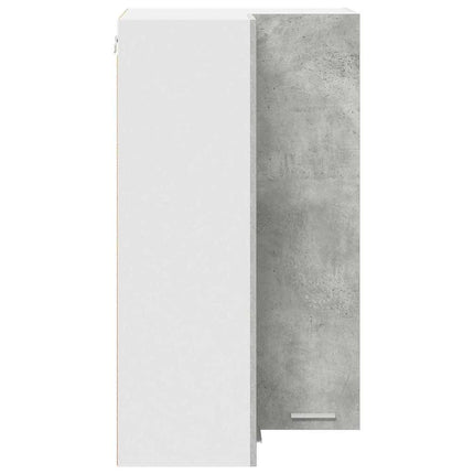 Hängande skåp Betonggrå och vit 57 x 57 x 100 cm