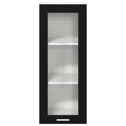 Hängande skåp Svart Ek 40 x 31 x 100 cm Konstruerat trä