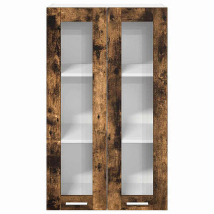 Hängande skåp med dörr Rökt ek 60 x 31 x 100 cm Konstruerat trä