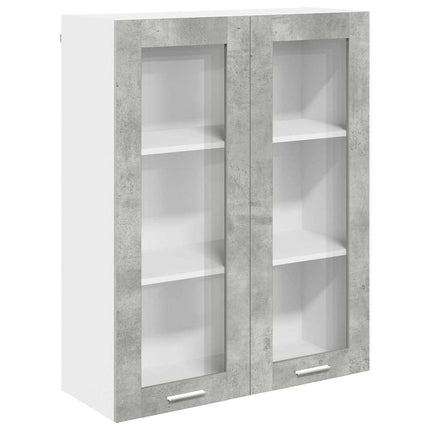 Hängande skåp Betonggrå 80 x 31 x 100 cm Konstruerat trä