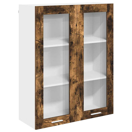 Hängande skåp Rökt ek 80 x 31 x 100 cm Konstruerat trä